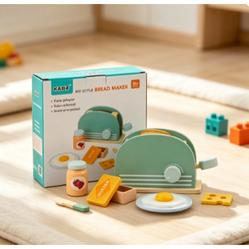 Kitchen Appliances For Kids - Giocattolo Tostapane in Legno per Bambini,