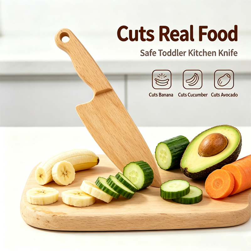Kitchen Appliances For Kids - Coltello per bambini in legno per
