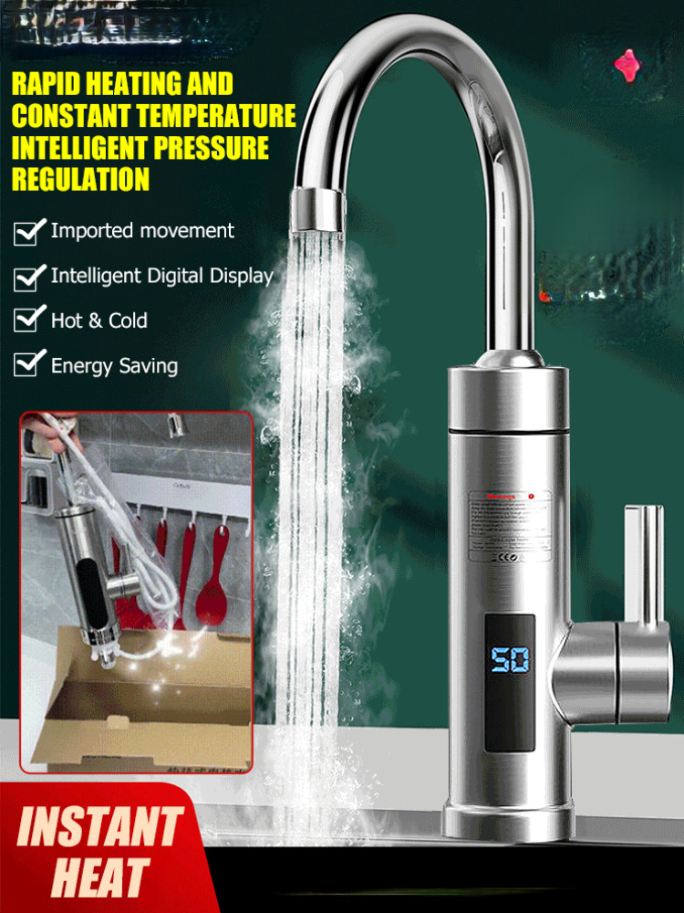 Kitchen Appliances And Utensils - Rubinetto Elettrico per Bagno, Riscaldamento Rapido,