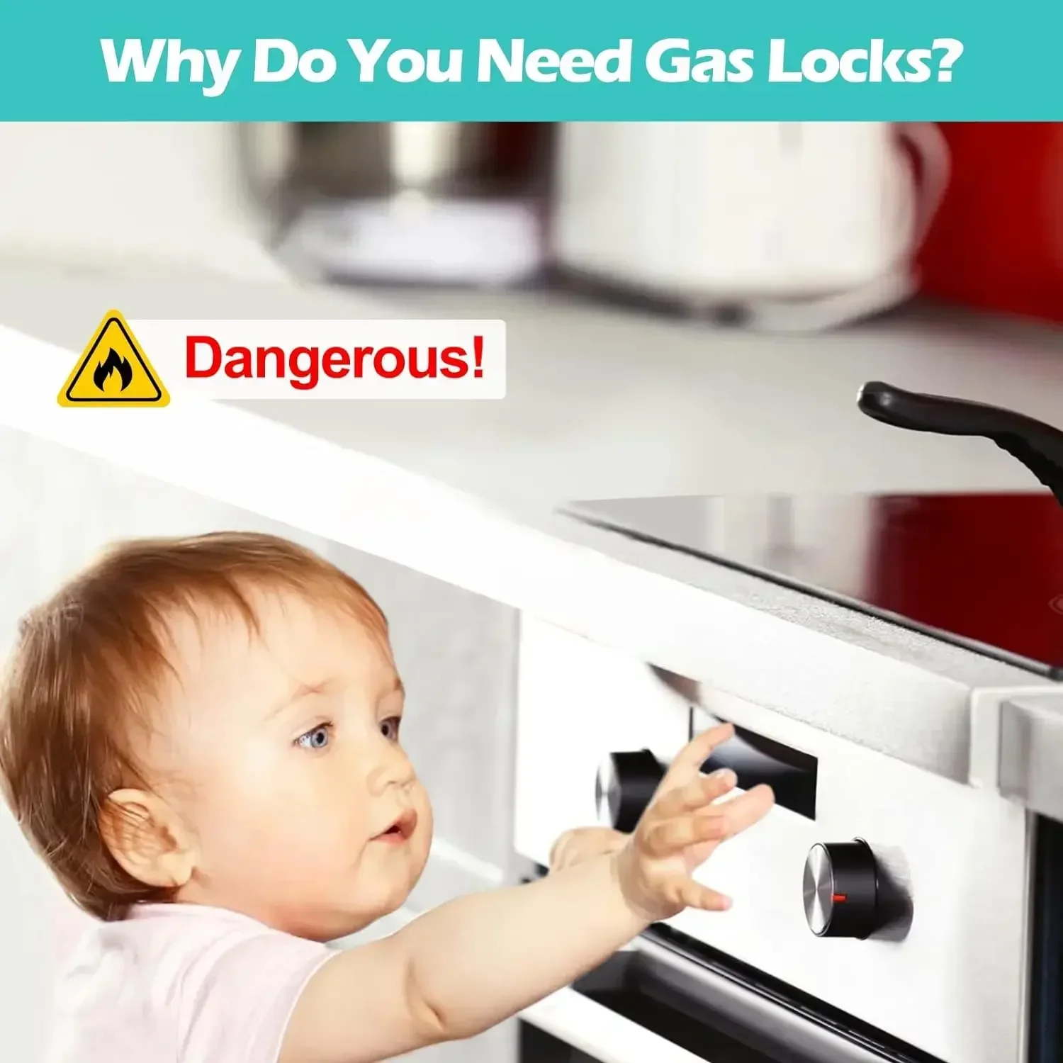 Set di Sicurezza per Cucina a  - Kitchen Appliances Gas Stove recensione e prezzo