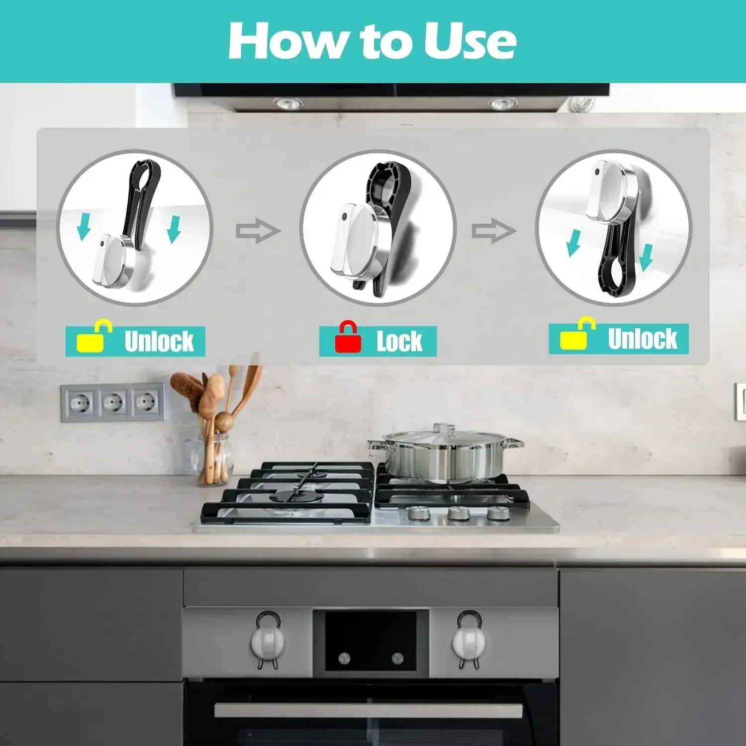 Set di Sicurezza per Cucina a  - Kitchen Appliances Gas Stove recensione e prezzo