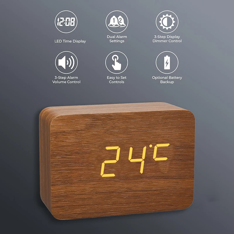 Sveglia digitale in legno per  - Kitchen Appliances Vintage recensione e prezzo